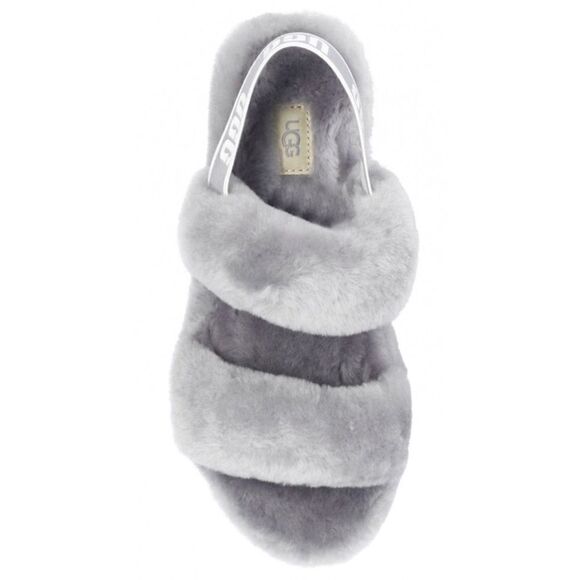 UGG
‘OH YEAH’ FUR SANDALS in Gray size 5 - Picture 3 of 8